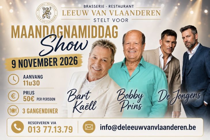 Bart Kaëll, Bobby Prins & De Jongens Bart Kaëll, Bobby Prins & De Jongens